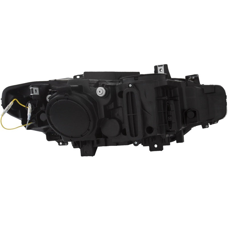 ANZO 2012-2015 BMW 3 Series Projector Headlights w/ U-Bar Black - GTR Auto