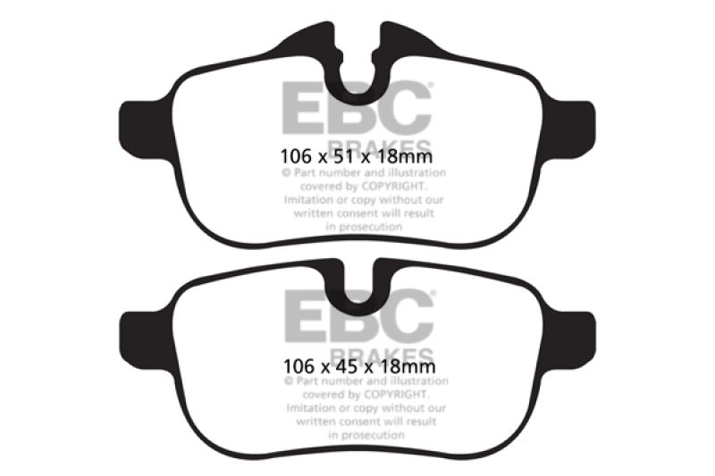 EBC 09+ BMW Z4 3.0 (E89) Greenstuff Rear Brake Pads - GTR Auto
