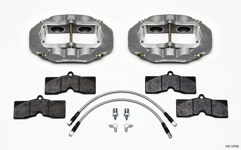 Wilwood D8-4 Front Caliper Kit Clear Corvette C2 / C3 65-82 - GTR Auto