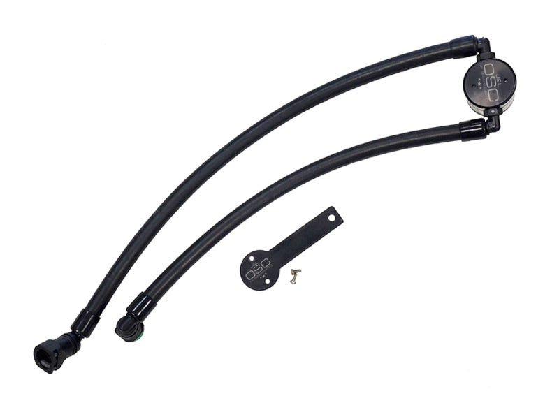 J&amp;L 2021-2024 Ram TRX 6.2L Supercharged Passenger Side Oil Separator 3.0 - Black Anodized - GTR Auto