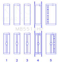 Load image into Gallery viewer, King Engine Bearings GM 326/350/389/400 w/ 3in Main (Size STD) Main Bearing Set