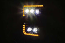 Load image into Gallery viewer, AlphaRex 17-20 Ford Raptor NOVA LED Proj Headlights Plank Style Alpha Black w/Activ Light/Seq Signal - GTR Auto