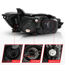 Load image into Gallery viewer, ANZO Projector Headlights With Plank Style Design Black w/Amber 15-16 Toyota Camry (4DR) 121518