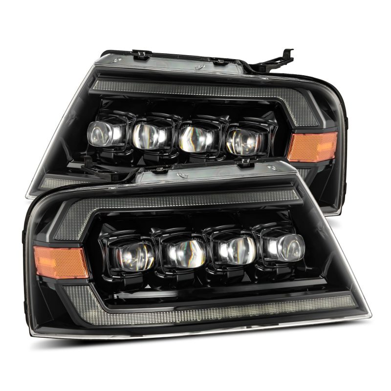 AlphaRex 04-08 Ford F-150 (No 2004 Heritage) NOVA-Series LED Proj HL Chrome w/Actv Light / Seq. Sig - GTR Auto