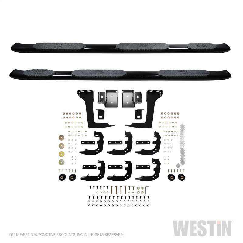 Westin 19-22 RAM 1500 CC 5ft7in. Bed (Excl. Classic) PRO TRAXX 5 W2W Oval Nerf Step Bars - Black - GTR Auto