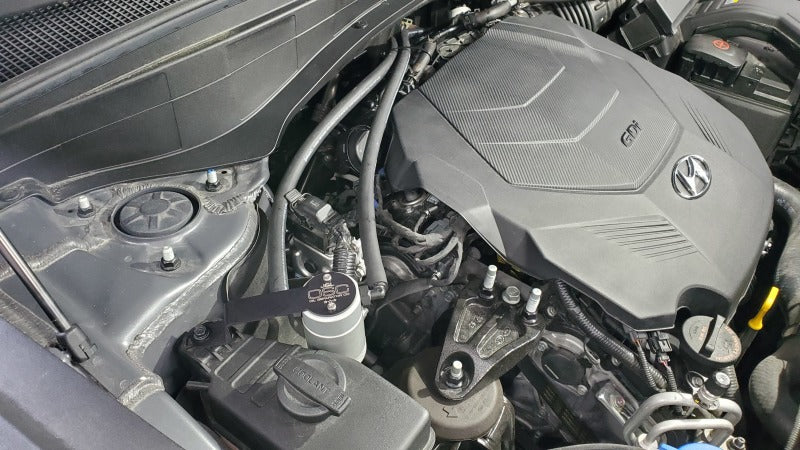 J&amp;L 20-25 Hyundai Palisade / Kia Telluride 3.8L Oil Separator 3.0 Passenger Side - Clear Anodize - GTR Auto