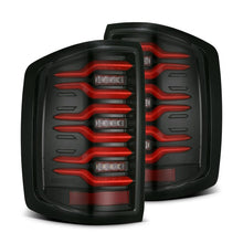 Load image into Gallery viewer, AlphaRex 14-18 Chevy Silverado 1500 Luxx-Series LED Tail Lights Black/Red w/Activ Light/Seq Signal - GTR Auto