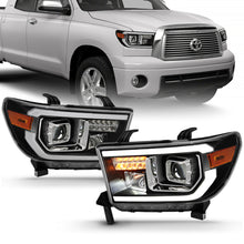 Load image into Gallery viewer, ANZO 2007-2014 Toyota Tundra Projector Light Bar H.L Black Amber(Led High Beam) (Halogen Version) - GTR Auto