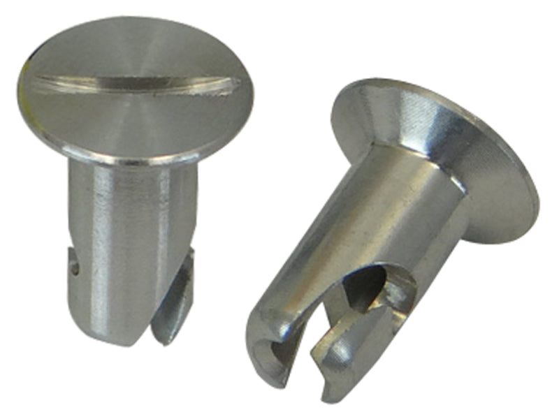Moroso Quick Fastener - Flush Head - 5/16in x .550in - Aluminum - 10 Pack 71298
