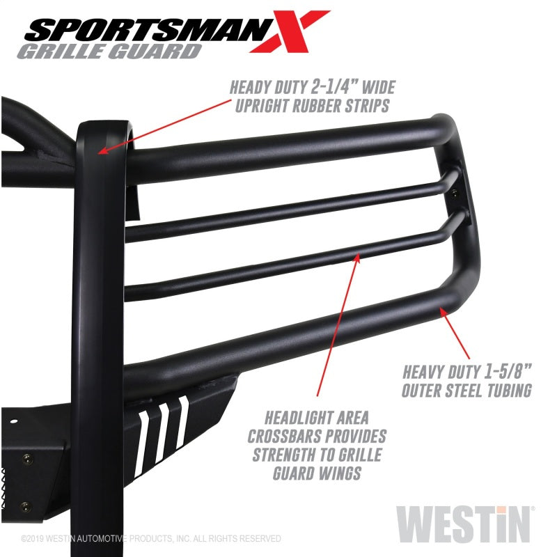 Westin 14-21 Toyota 4Runner (Excl. Limited) Sportsman X Grille Guard - Textured Black - GTR Auto