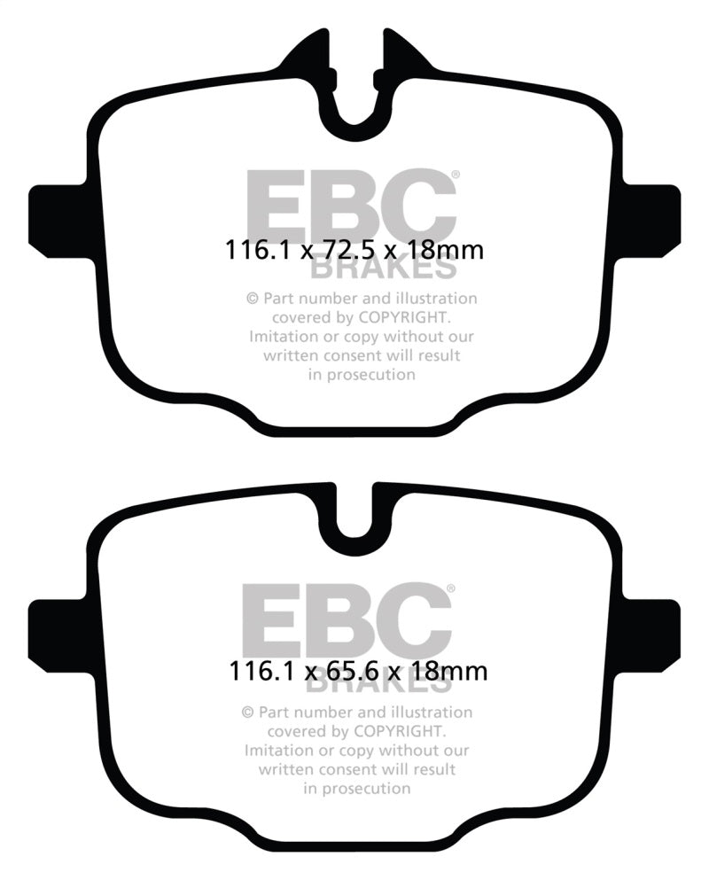 EBC 2021+ BMW M3/M4 3.0TT (G80/G82/G83 w/Cast Iron Rotors) Redstuff Rear Brake Pads - GTR Auto