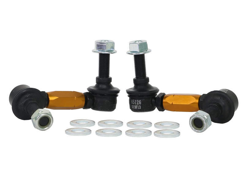 Whiteline 03+ Nissan 350z Z33 / 07-08 Infiniti G35 (Exc AWD) Fr Swaybar-Link Assy HD Adj Steel Ball - GTR Auto
