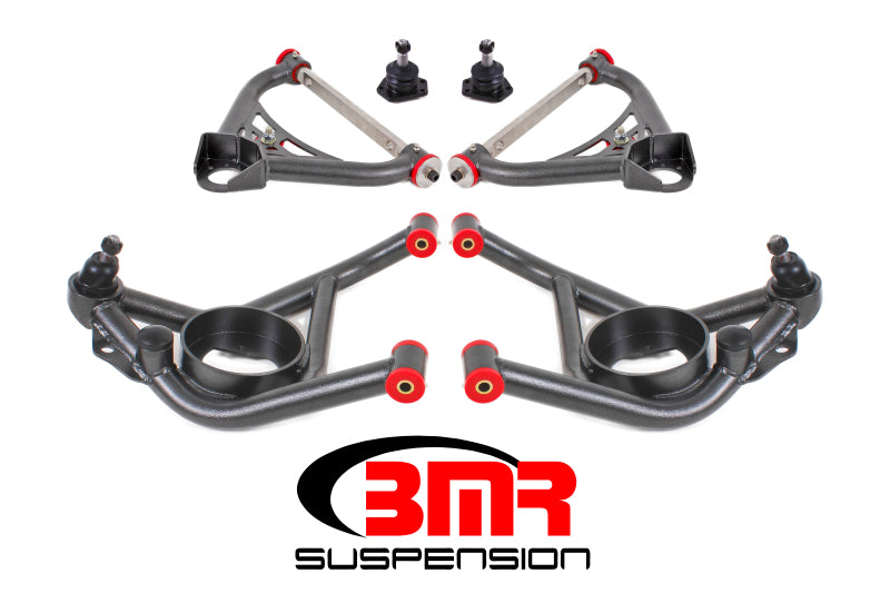 BMR 70-81 2nd Gen F-Body Upper And Lower A-Arm Kit - Black Hammertone - GTR Auto