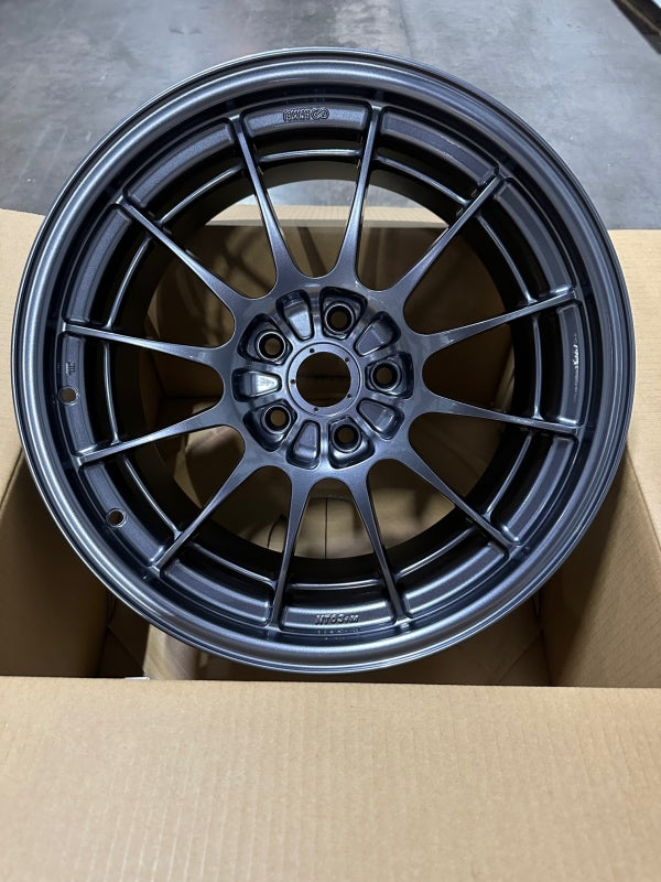 Enkei NT03+M 18x9.5 5x114.3 40mm Offset 72.6mm Bore Gunmetal Wheel *MOQ 40