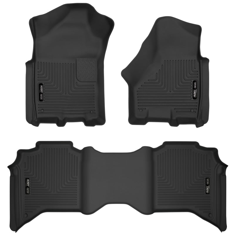 Husky Liners 19-20 Dodge Ram 2500/3500 Crew Cab X-Act Contour Front and Second Row Seat Floor Liners - GTR Auto