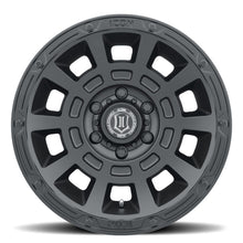 Load image into Gallery viewer, ICON Thrust 17x8.5 6x120 0mm Offset 4.75in BS Satin Black Wheel - GTR Auto