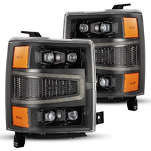 Load image into Gallery viewer, AlphaRex 04-15 Chevy 1500 NOVA-Series LED Proj Headlights Alpha BL w/Activ Light/Seq Signal &amp; SB DRL - GTR Auto