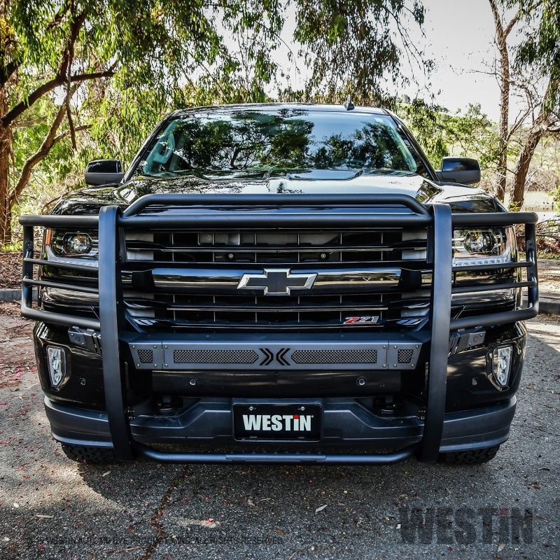 Westin 16-18 Chevy Silverado 1500 Sportsman X Grille Guard - Textured Black - GTR Auto