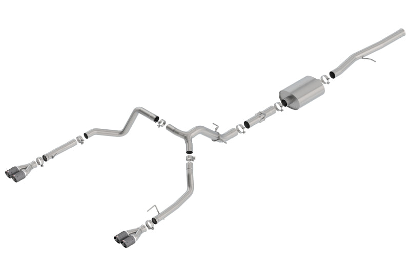 Borla 19 Chevrolet Silverado/GMC Sierra 1500 6.2L SS ATAK Catback Exhaust - Carbon Fiber Tips - GTR Auto