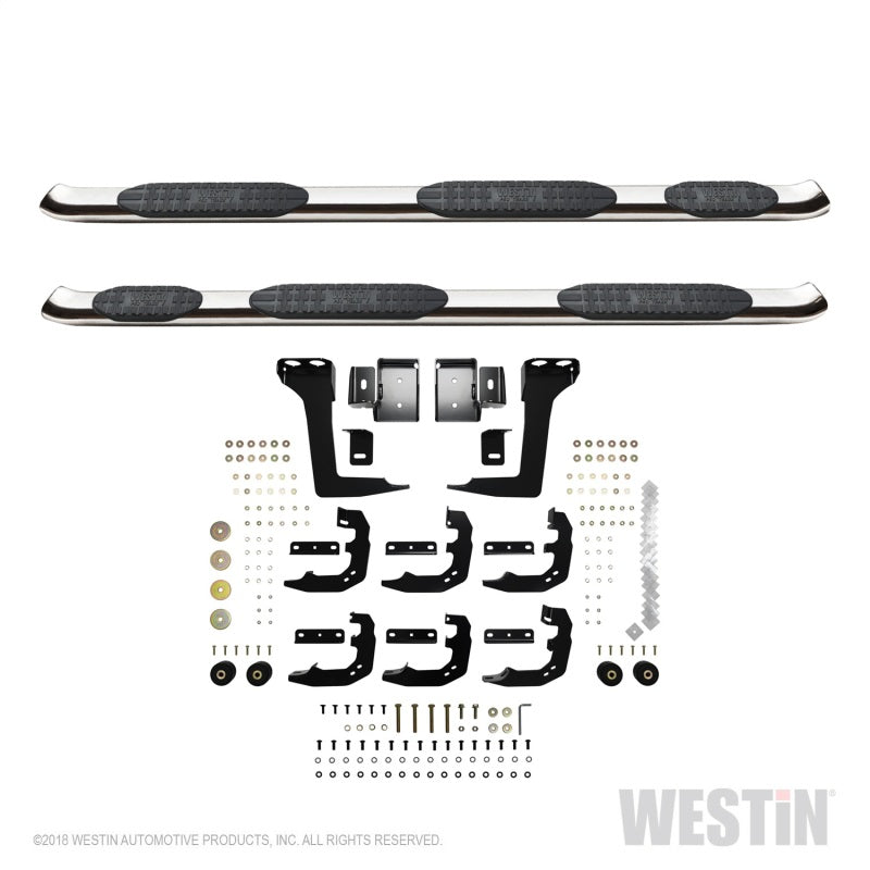Westin 19-20 Ram 1500 Quad Cab w/ 6.5ft Bed PRO TRAXX 5 W2W Oval Nerf Step Bars - Stainless Steel - GTR Auto