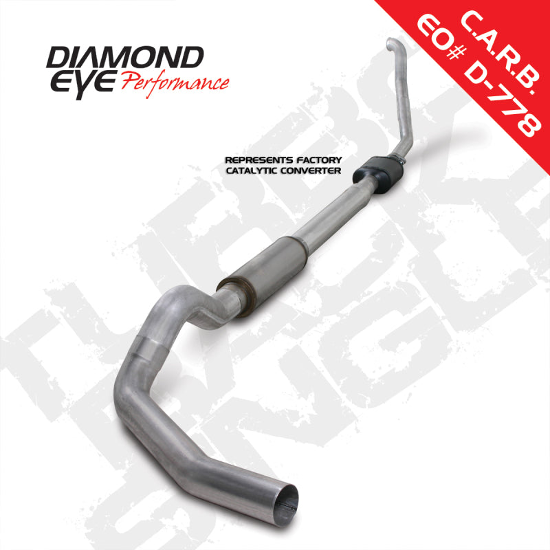 Diamond Eye KIT 5in Turbo Back SGL AL: 94-97 FORD 7.3L F250/F350 PWRSTROKE NFS W/ CARB EQUIV STDS - GTR Auto