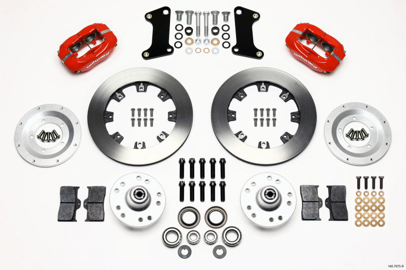 Wilwood Forged Dynalite Front Kit 12.19in Red 67-69 Camaro 64-72 Nova Chevelle - GTR Auto