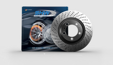 Load image into Gallery viewer, SHW 2021 Porsche Carrera 3.0L Left Front Cross-Drilled Monobloc Brake Rotor (992615301)
