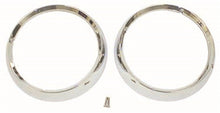 Load image into Gallery viewer, Omix Headlight Bezel Set Chrome 72-86 Jeep CJ Models - GTR Auto