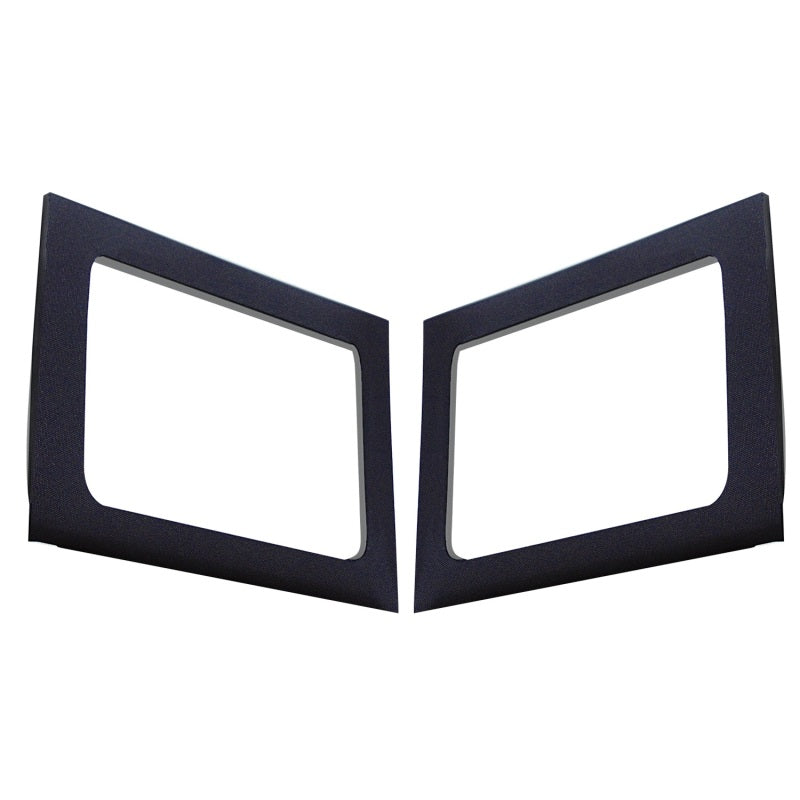 DEI 11-18 Jeep Wrangler JK 4-Door Boom Mat Rear Side Window Trim - 2 Piece - Black - GTR Auto