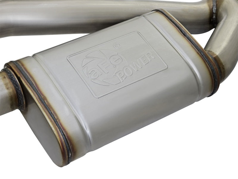 aFe MACHForce XP 3in 304 SS Axle-Back Exhaust Dual Exhaust (NPP) w/ Black Tips 16-17 Camaro SS V8 - GTR Auto
