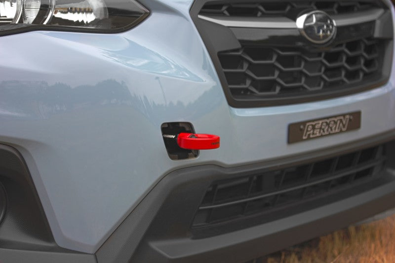 PERRIN 22-25 Subaru WRX / 18-23 Crosstrek / 20-25 OBXT / 17-23 Impreza Tow Hook Kit (Front) - Red - GTR Auto