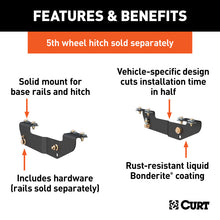 Load image into Gallery viewer, Curt 99-05 GMC Sierra 2500 Custom 5th Wheel Brackets