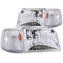 Load image into Gallery viewer, ANZO 1993-1997 Ford Ranger Crystal Headlights Chrome w/ Corner Lights 2pc - GTR Auto