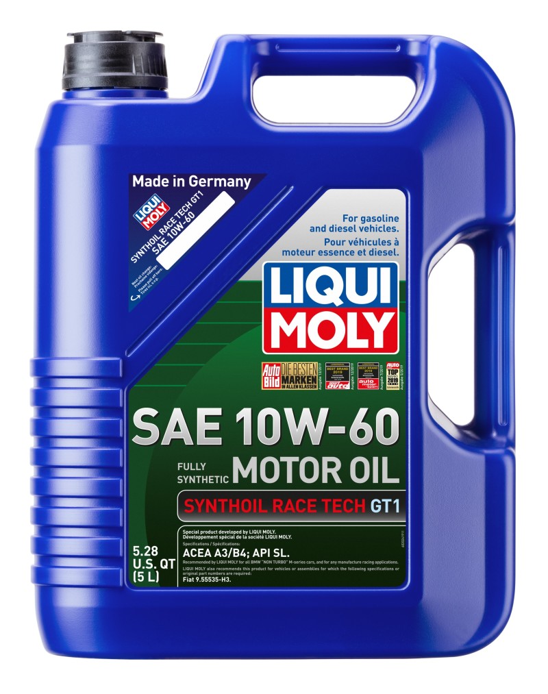 LIQUI MOLY 5L Synthoil Race Tech GT1 Motor Oil SAE 10W60 - GTR Auto