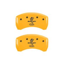 Load image into Gallery viewer, MGP Rear set 2 Caliper Covers Engraved Rear Tiffany Snake Yellow finish black ch - GTR Auto