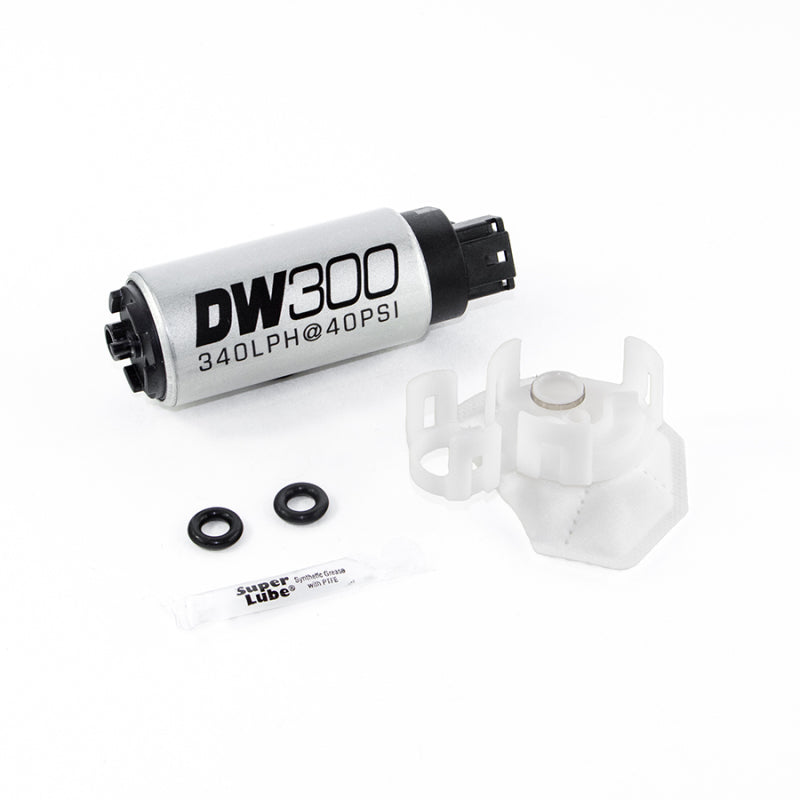 DeatschWerks 340lph DW300C Compact Fuel Pump w/Install Kit 08-15 Mitsubishi EVO X (w/o Clips) - GTR Auto