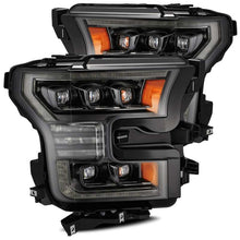 Load image into Gallery viewer, AlphaRex 17-20 Ford Raptor NOVA LED Proj Headlights Plank Style Alpha Black w/Activ Light/Seq Signal - GTR Auto