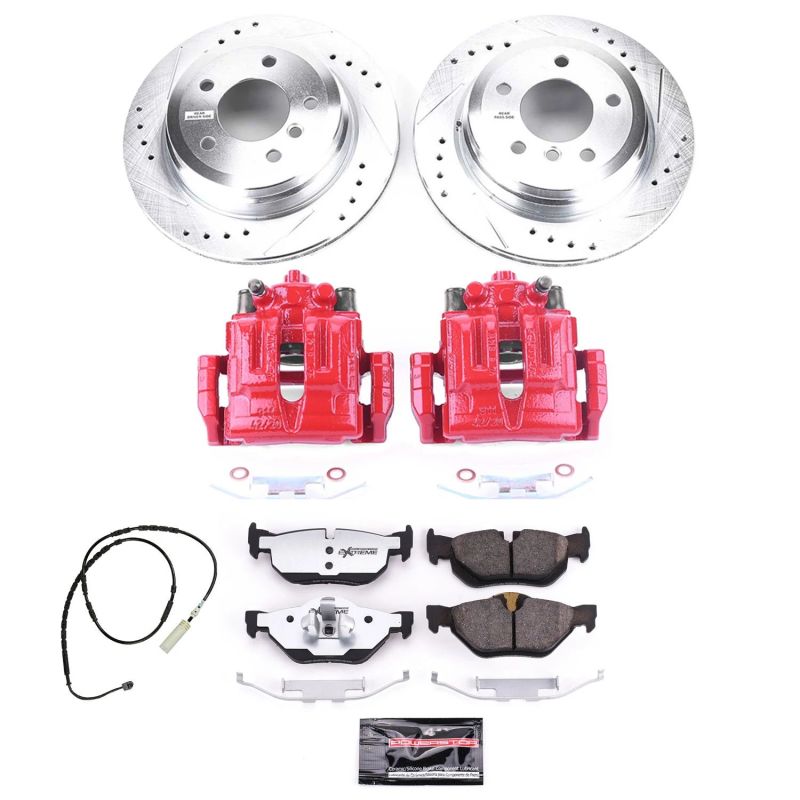 Power Stop 13-15 BMW X1 Rear Z26 Street Warrior Brake Kit w/Calipers - GTR Auto