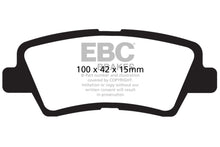 Load image into Gallery viewer, EBC 12 Hyundai Elantra 1.8 Yellowstuff Rear Brake Pads DP41875R