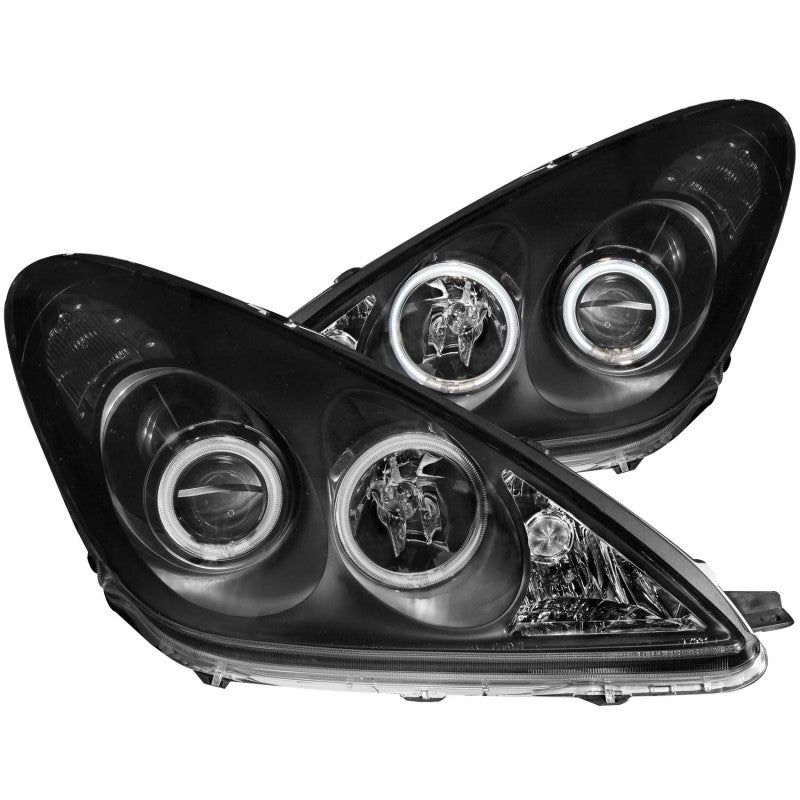 ANZO 2002-2003 Lexus Es300 Projector Headlights w/ Halo Black - GTR Auto