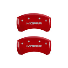 Load image into Gallery viewer, MGP 4 Caliper Covers Engraved Front &amp; Rear MOPAR Red finish silver ch - GTR Auto