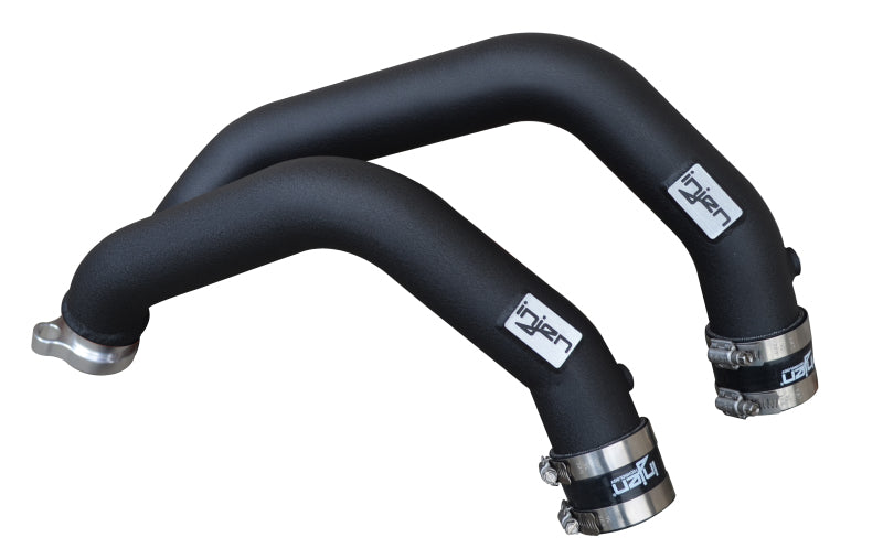 Injen 15-16 BMW M3(F80)/M4 (F82/83) 3.0L L6 Twin Turbo 2PC Aluminum Int. Charge Pipe - Wrinkle Black - GTR Auto