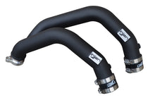 Load image into Gallery viewer, Injen 15-16 BMW M3(F80)/M4 (F82/83) 3.0L L6 Twin Turbo 2PC Aluminum Int. Charge Pipe - Wrinkle Black - GTR Auto