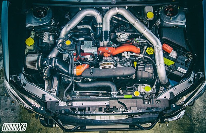 Turbo XS FMIC 2015-2017 Subaru STi - Wrinkle Black Pipes - GTR Auto