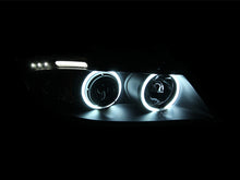 Load image into Gallery viewer, ANZO 2006-2008 BMW 3 Series E90-E91 Projector Headlights w/ Halo w/ LED Bar Black (CCFL) - GTR Auto