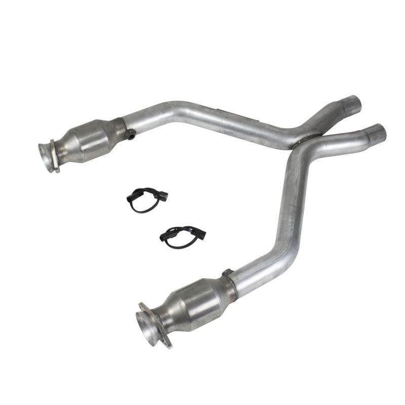 BBK 11-14 Mustang 3.7 V6 Short Mid X Pipe With Catalytic Converters 2-1/2 For BBK Long Tube Headers - GTR Auto