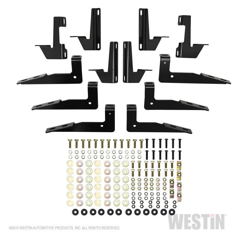 Westin 18-22 Jeep Wrangler JLU 4dr R5 Nerf Step Bars - Tex. Blk - GTR Auto