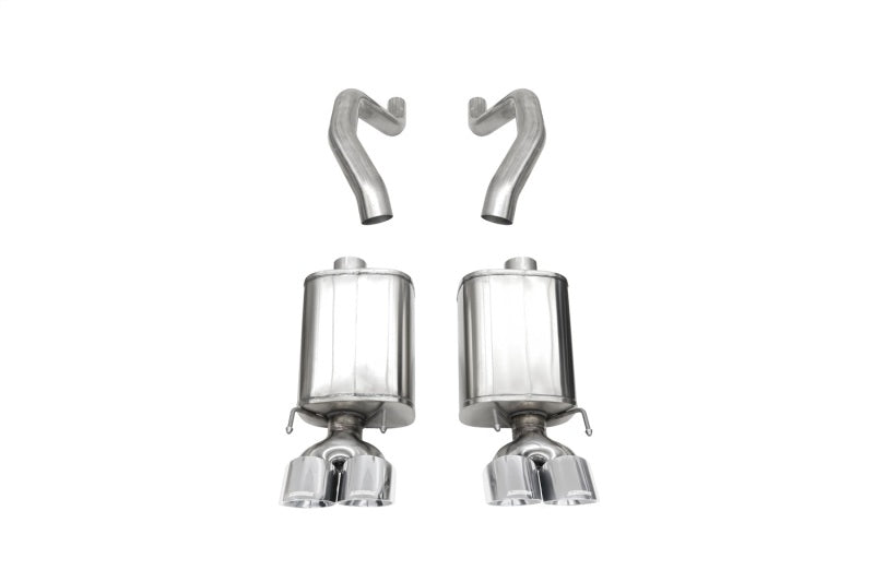 Corsa 06-13 Chevy Corvette C6 Z06 7.0L / 09-13 ZR1 6.2L Polished Axle-Back Exhaust w/4.5in Twin Tips - GTR Auto
