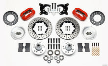 Load image into Gallery viewer, Wilwood Forged Dynalite Front Kit 11.00in Drilled Red 65-72 CDP A Body - 10in Drum - GTR Auto