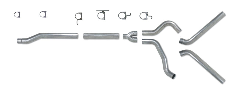 Diamond Eye KIT 4in Catback MFLR RPLCMENT PIPE DUAL SS: 03-07 FORD 6.0L F250/F350 - GTR Auto